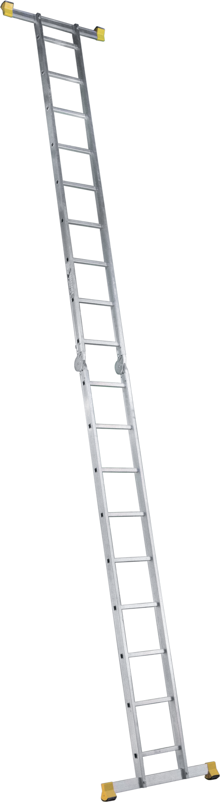 Professional Aluminum Double Section Hinged Multipurpose Ladder