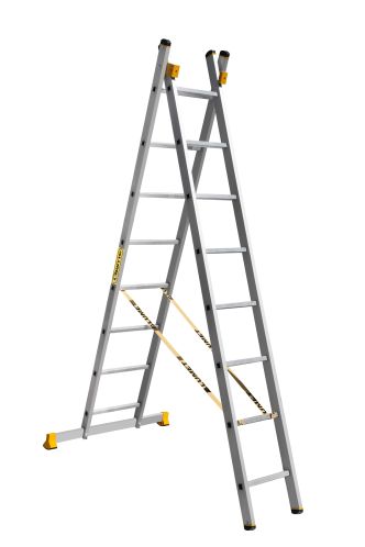 Aluminum Professional Double Section Multipurpose Ladder 
