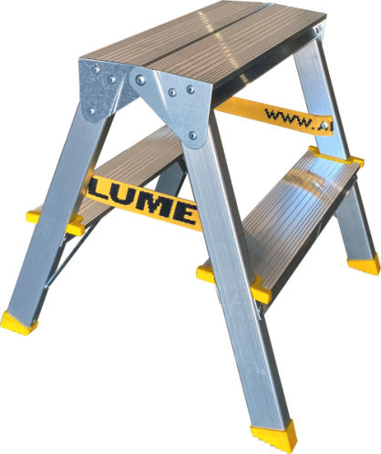Professional aluminum ladder with anodized coating